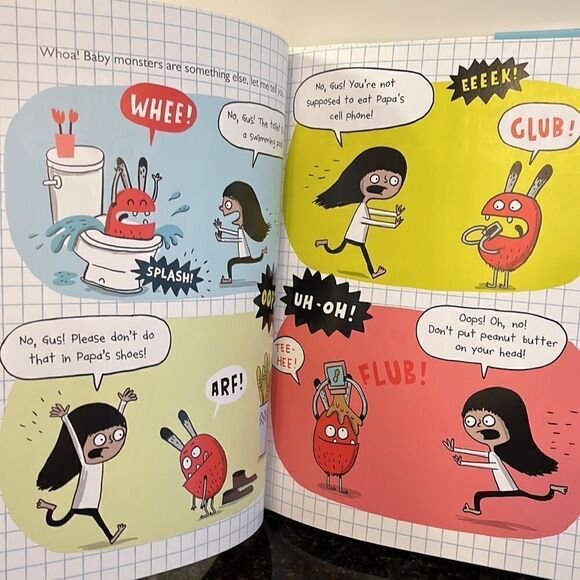 I Want a Monster! by Elise Gravel Hardcover Book with little monster plush - Picture 8 of 11